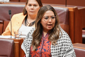 Mehreen Farooqi, a Pakistani senator of Australian descent and vice president of the Australian Green Party