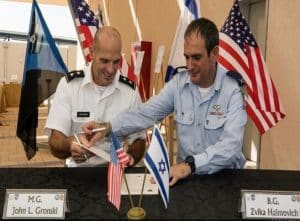 John Gronsky is one of the commanders of the US Air Force and Tsvika Haimovich is one of the commanders of the Israeli Air Force.