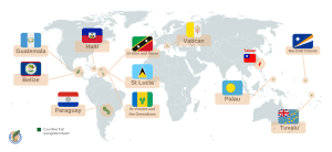 Countries that recognize Taiwan