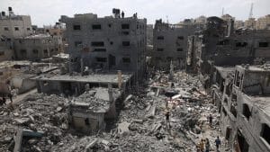 Houses destroyed by Zionists in Gaza