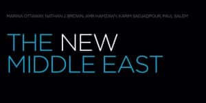 Part of the cover of the Carnegie think tank article entitled The New Middle East