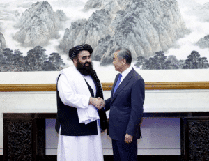 Chinese Foreign Minister Wang Yi meets with Taliban Acting Foreign Minister Amir Khan Muttaqi in Beijing