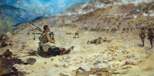 Piper George Findlater of the 1st Battalion, Gordon Highlanders, Victoria Cross recipient at Tirah, 1897.