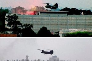 The last U.S. helicopter to depart Saigon
